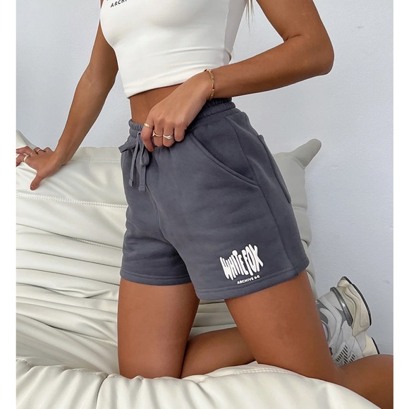 White Fox Archive 6.0 Lounge Shorts – Charcoal Gray - Picture 10 of 10